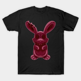 A Chocolate Easter Bunny Whose Ear Was Bitten On. Easter T-Shirt